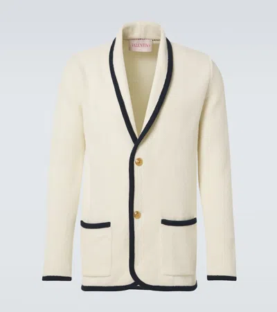 VALENTINO WOOL AND COTTON CARDIGAN