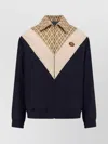 Valentino Wool And Cotton Jacket With Chevron Pattern In Multi