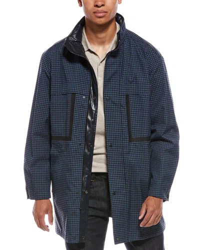 Valentino Wool & Linen-blend Jacket In Blue
