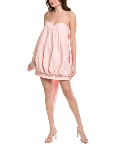 Valentino Wool & Silk-blend Bubble Mini Dress In Pink