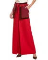 Shop Valentino Wool & Silk-blend Maxi Skirt In Red