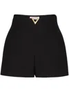 VALENTINO VALENTINO WOOL AND SILK BLEND SHORTS