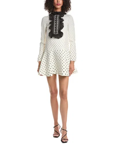 Valentino Wool & Silk Dress In White