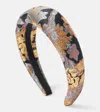 Valentino Wool And Silk Jacquard Headband In Multicoloured