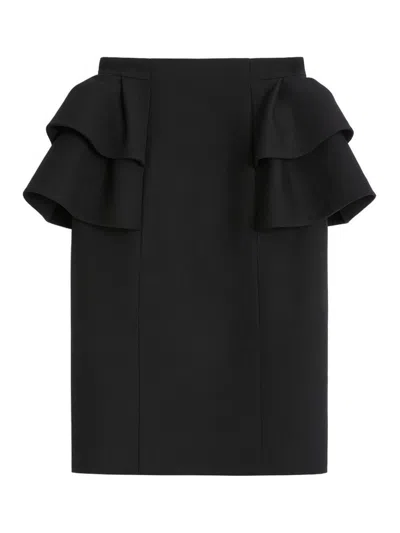 VALENTINO FALDA SEMILARGA - NEGRO