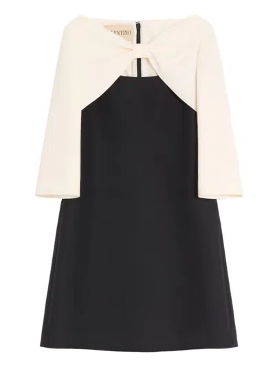 VALENTINO WOOL AND SILK MINI DRESS