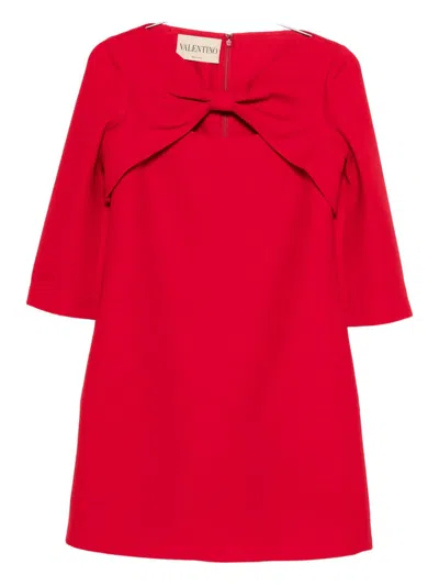 VALENTINO WOOL AND SILK MINI DRESS