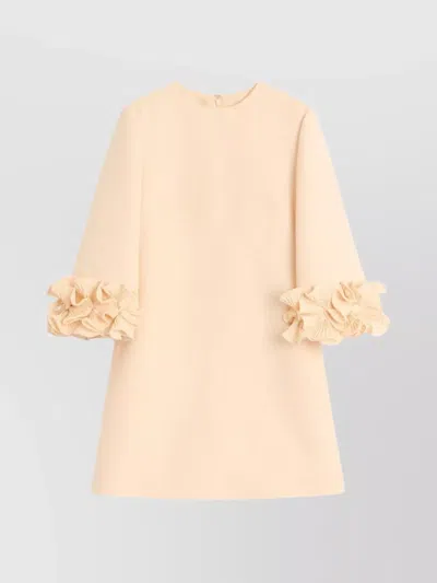 VALENTINO WOOL AND SILK SHORT DRESS