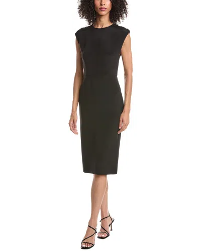 Valentino Wool & Silk-blend Mini Dress In Black