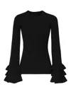 Valentino Viscose-blend Sweater In Black