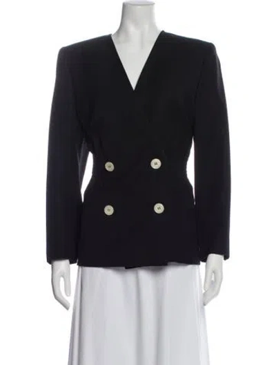 Pre-owned Valentino Wool Blazer In Black