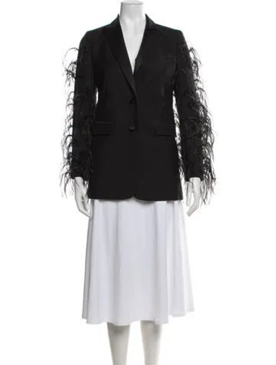 Pre-owned Valentino Wool Blazer In Black