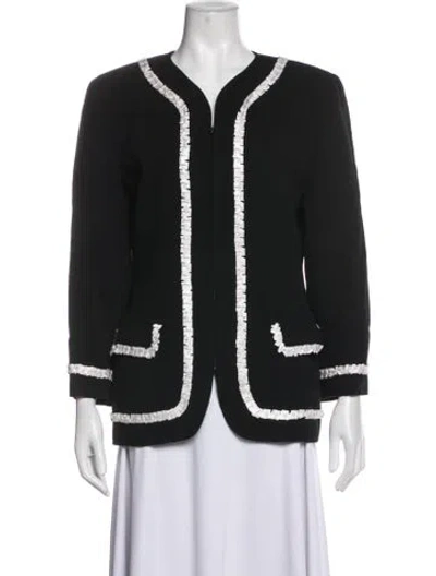 Pre-owned Valentino Wool Blazer In Black