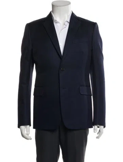 Pre-owned Valentino Wool Blazer In Blue