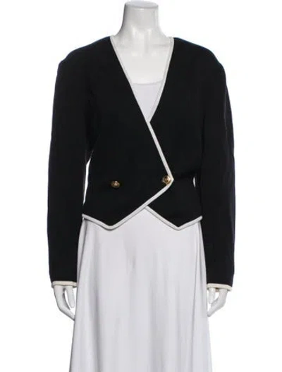 Pre-owned Valentino Wool Blazer In Blue