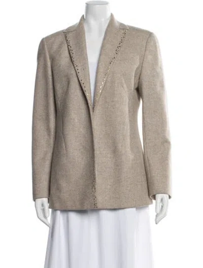 Pre-owned Valentino Wool Blazer In Brown