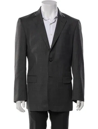 Pre-owned Valentino Wool Blazer In Gray