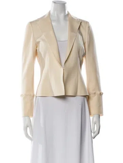 Pre-owned Valentino Wool Blazer In Neutral
