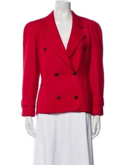 Pre-owned Valentino Wool Blazer In Red