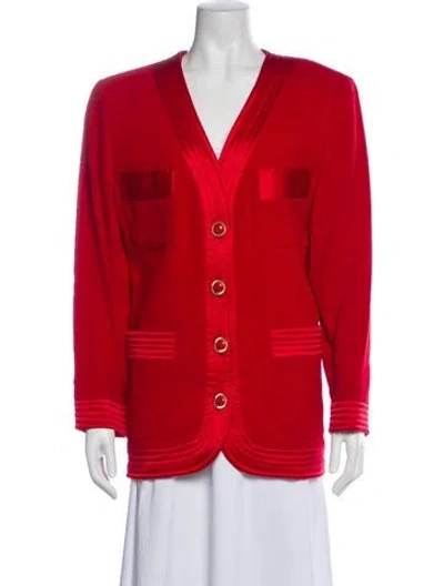 Pre-owned Valentino Wool Blazer In Red