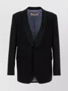 Valentino Wool Blazer With Back Vent And Flap Pockets