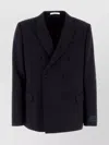 Valentino Wool Blazer With Back Vent And Notch Lapel