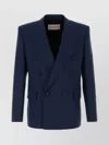 Valentino Wool Gabardine Jacket In Blue