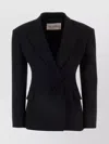 Valentino Slim Wool Blazer With Bow