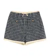 Valentino Wool-blend Check Shorts