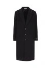 Valentino Oversize Wool Blend Coat With Structured Shoulders