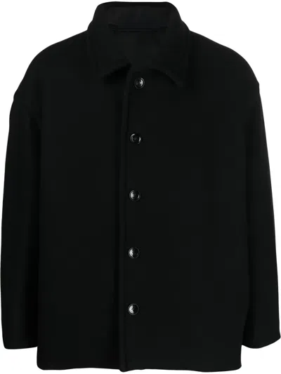 Valentino Elegant Jacket With Long Sleeves And Straight Hemline In Black