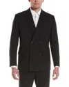 Valentino Garavani Double-breasted Wool Blazer In Black