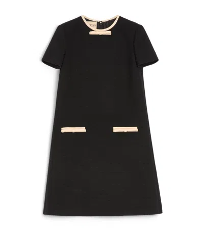VALENTINO WOOL-BLEND MINI DRESS