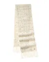 Valentino Wool-blend Scarf In Neutral