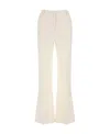 Valentino Wool-blend Tailored Trousers In White
