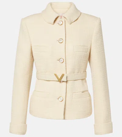 VALENTINO WOOL-BLEND TWEED JACKET