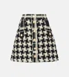 Valentino Wool-blend Tweed Miniskirt In Multicoloured
