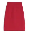 Valentino Wool-blend Tweed Skirt In Red