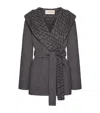 Valentino Reversible Toile Iconographe Coat In Multi