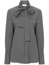 Valentino Wool Blouse In Grey