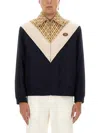 Valentino Wool And Cotton Jacket With Chevron Pattern