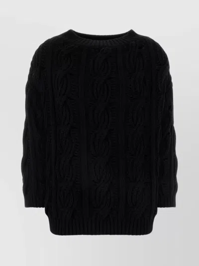 Valentino Garavani Black Wool Sweater