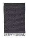 Valentino Wool-cashmere Scarf In Grey
