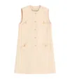 Valentino Wool-cashmere Vgold Sleeveless Coat In Neutral