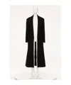 Valentino Wool Coat In Black