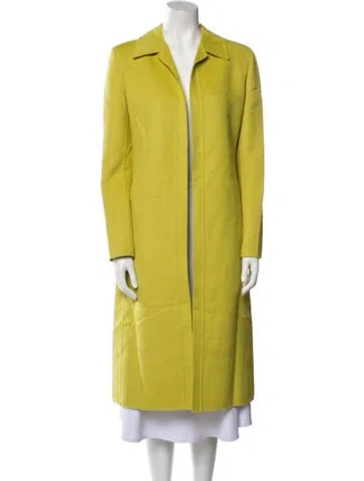 Pre-owned Valentino Wool Coat In Green