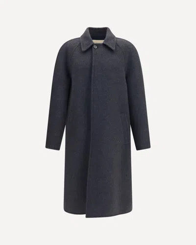 Valentino Wool Coat In Grey
