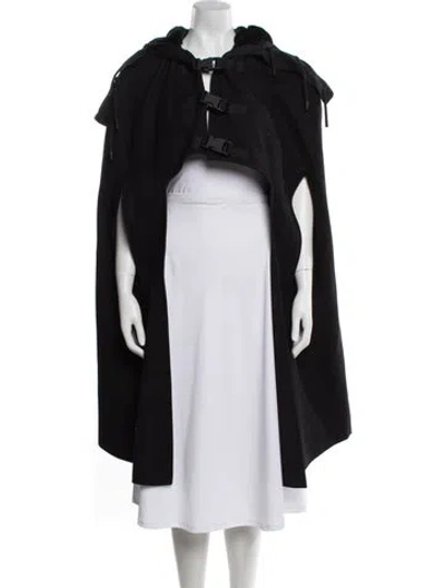 Pre-owned Valentino Wool Coat W/ Tags In Black