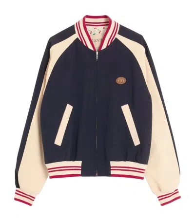 VALENTINO WOOL-COTTON LE CHAT DE LA MAISON JACKET