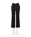 Valentino Wool Crepe Trousers In Black
